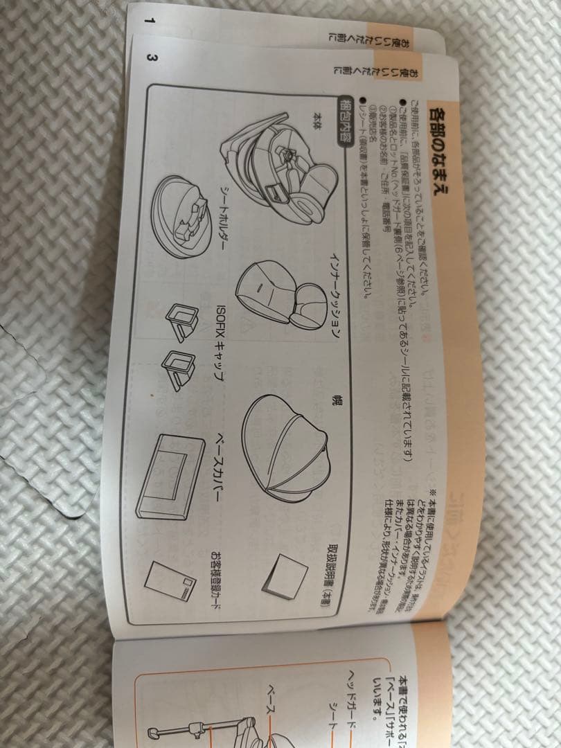 コンビ THE S (ザ・エス) ISOFIX カーキ 付属品完備