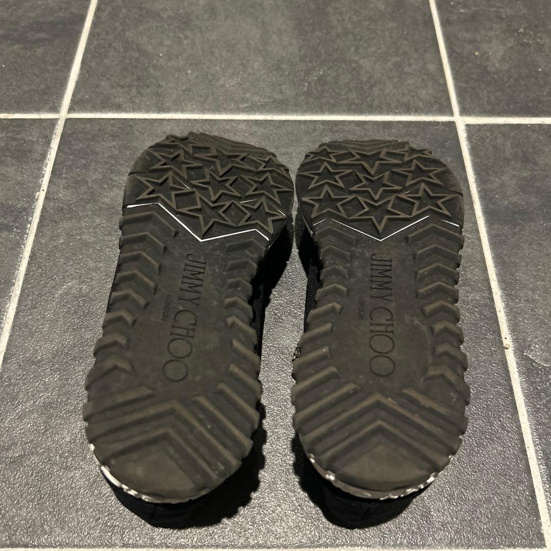 【トラジ】JimmyChoo☆ジミーチュウ　ブラック スリッポン パール