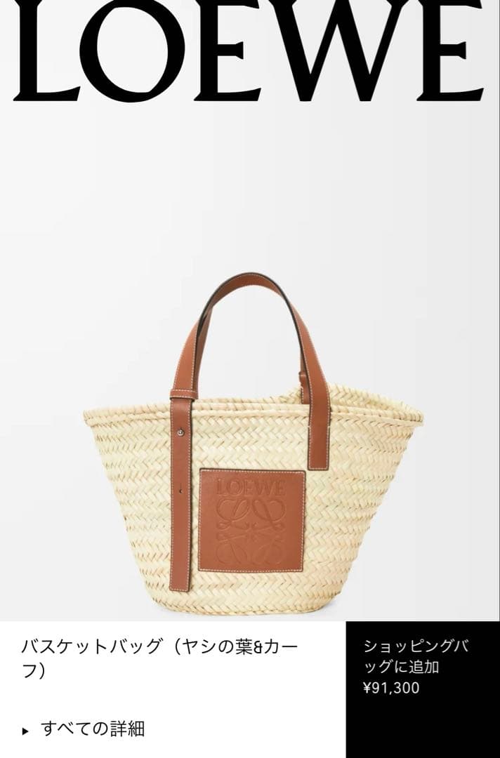 LOEWE ロエベ　カゴバッグ　かごバスケットバッグ