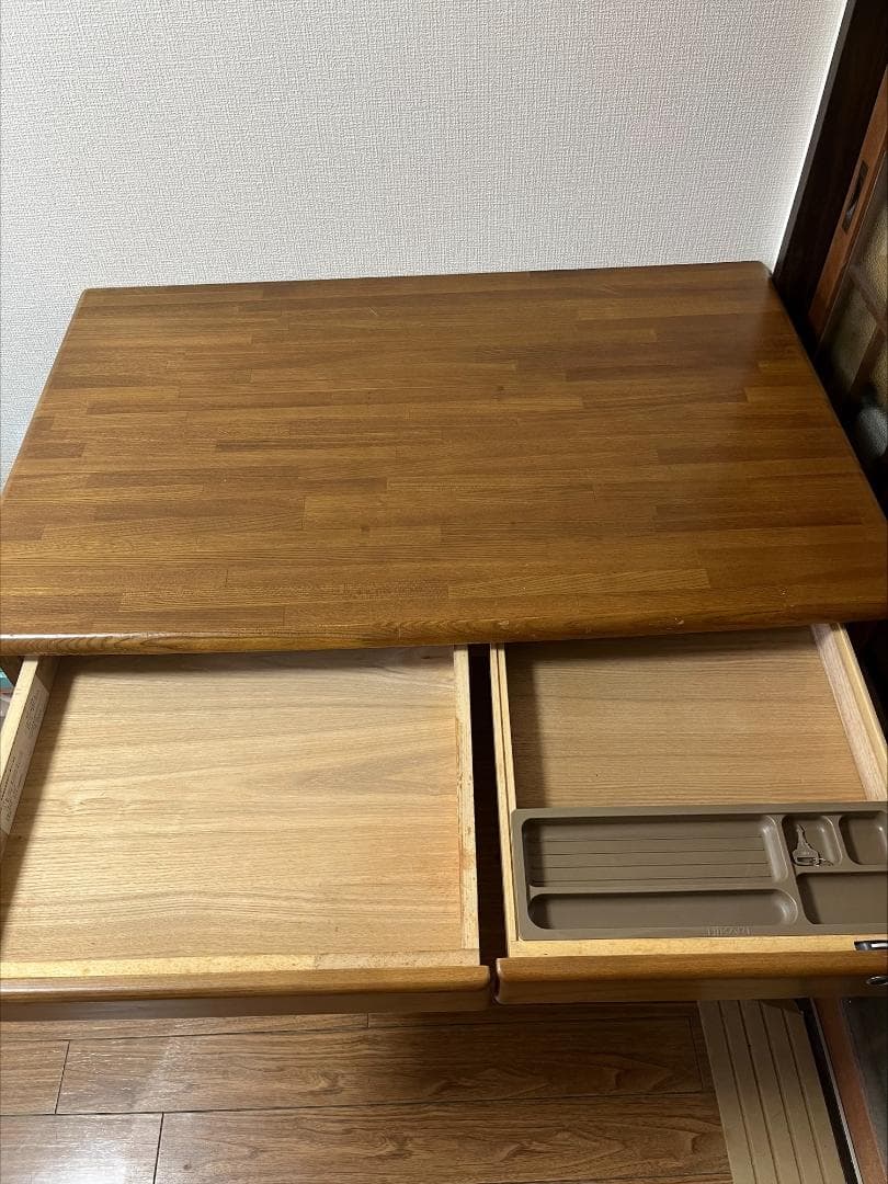 ☆最終値下げ☆木製学習机　引き出し付き　送料込み