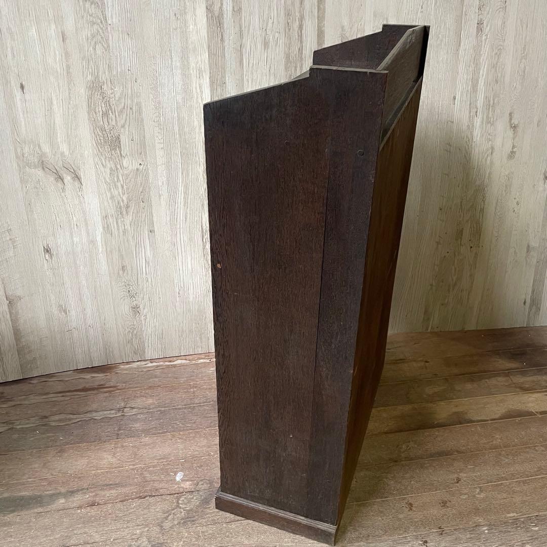 アンティーク ガラス戸棚 キャビネット 飾り棚 古家具 骨董棚 和製アンティーク