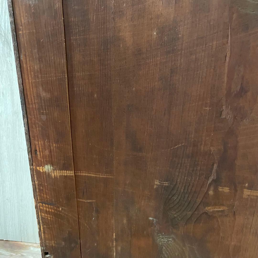 アンティーク ガラス戸棚 キャビネット 飾り棚 古家具 骨董棚 和製アンティーク