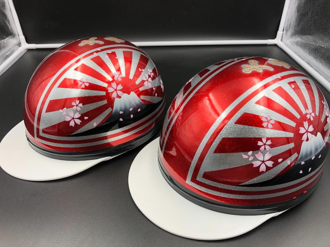 コルク半　カスタム　富士日章　マジック　キャンディレッドラメ　桜　セット