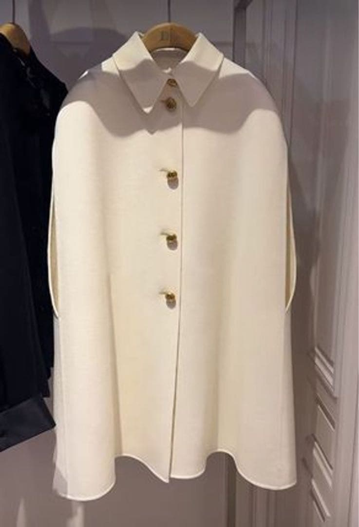 極美品　Christian Dior ディオール　ケープ　ダブルフェイス　コート