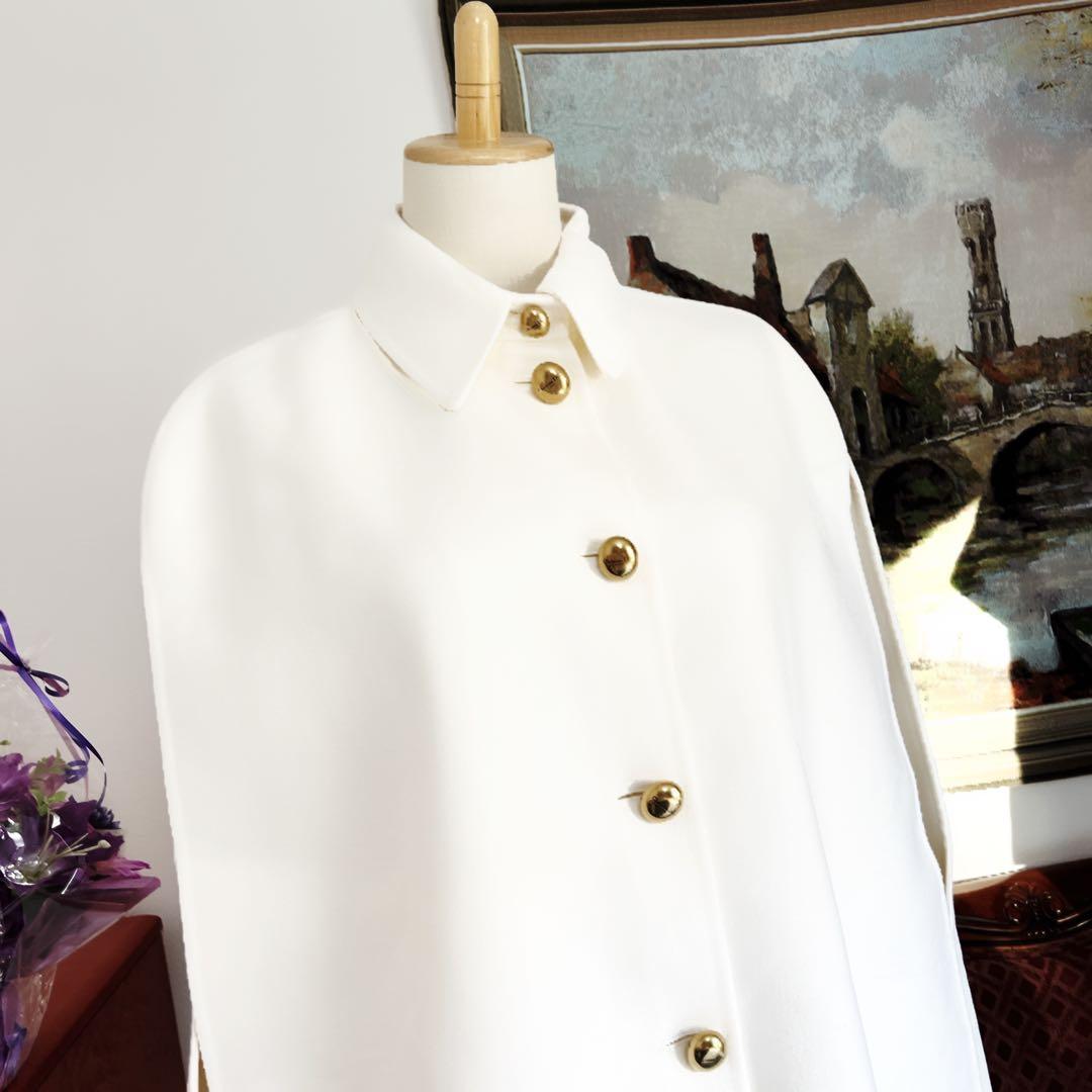 極美品　Christian Dior ディオール　ケープ　ダブルフェイス　コート