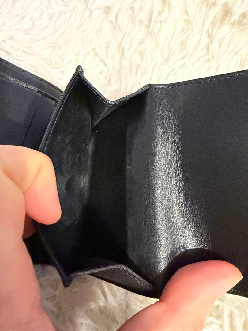 スモール フラップウォレット トリオンフ / シャイニーカーフスキン