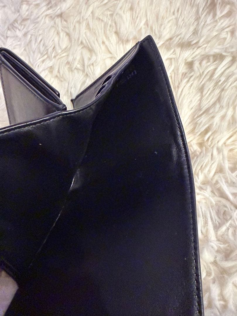 スモール フラップウォレット トリオンフ / シャイニーカーフスキン