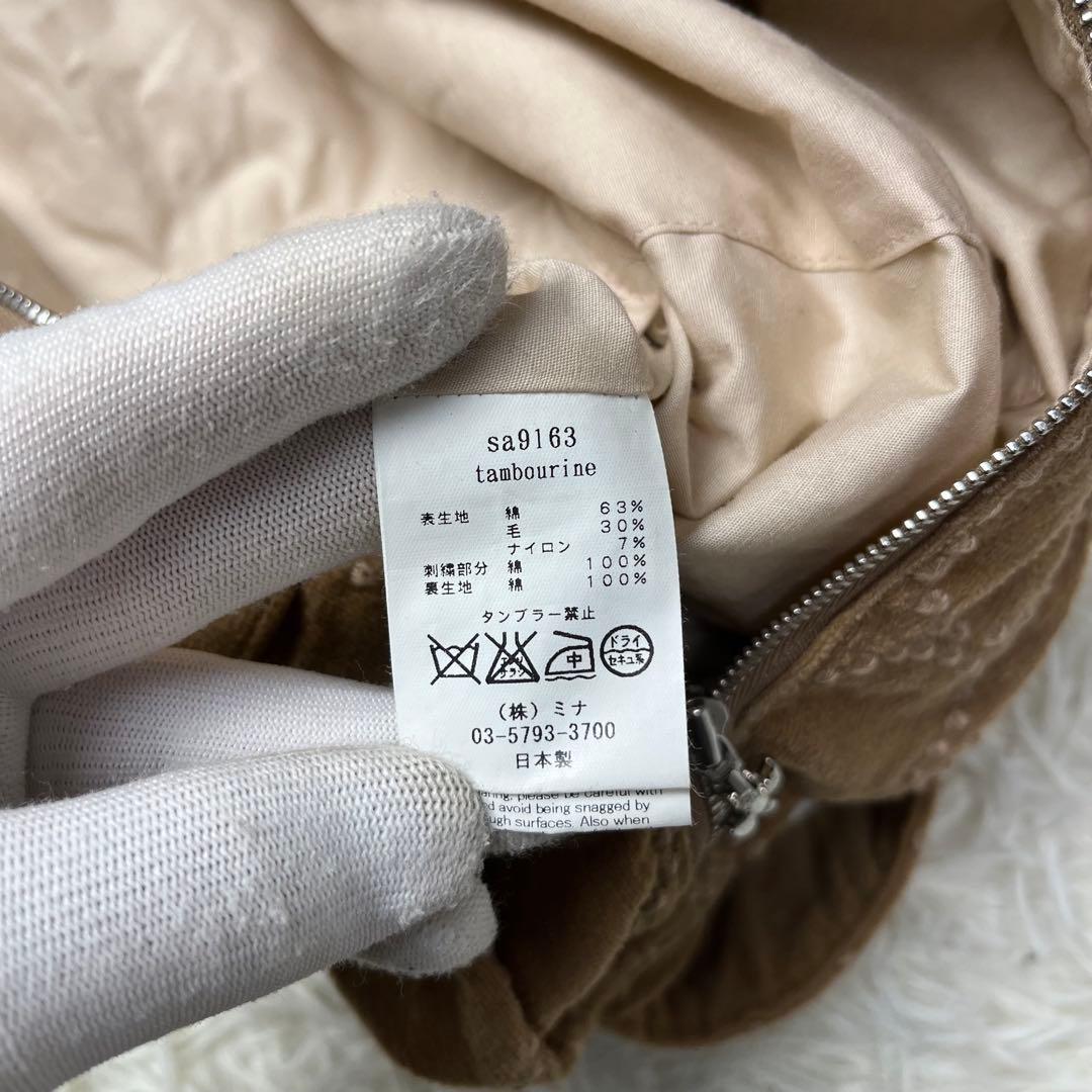 mina perhonen ショルダーバッグ 2way タンバリン キャメル