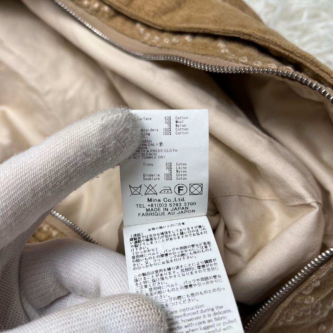 mina perhonen ショルダーバッグ 2way タンバリン キャメル