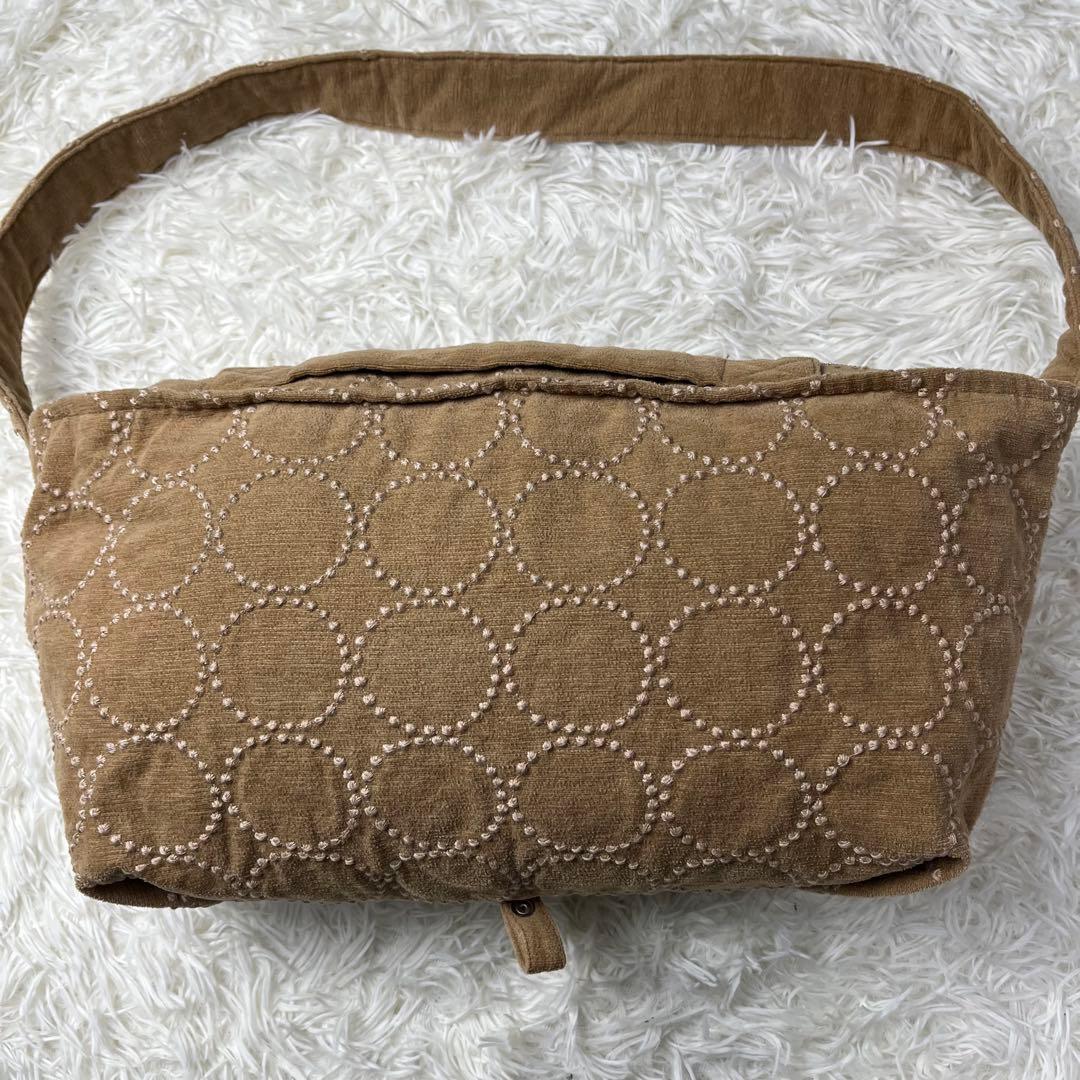 mina perhonen ショルダーバッグ 2way タンバリン キャメル