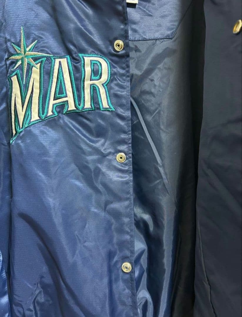 90's MARINERS スタジャン ネイビー イチロー ンテージ ゆるダボ