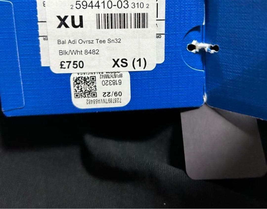 【確実正規品　新品】BALENCIAGA × Adidas ロングTシャツ