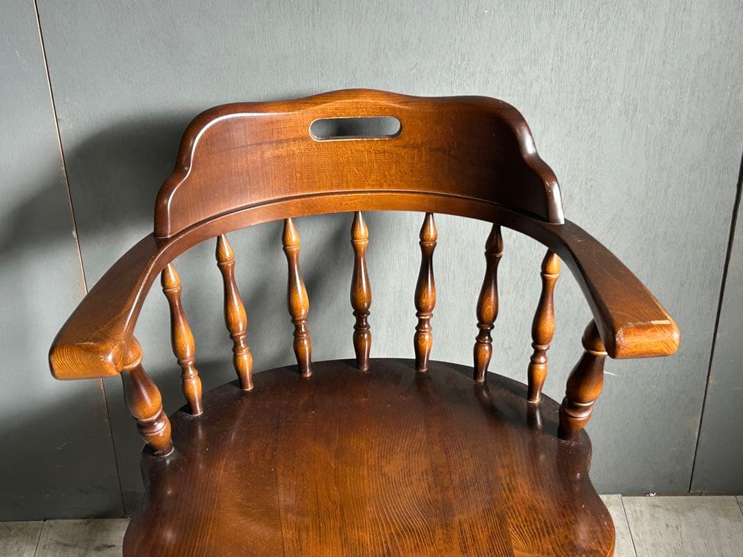 ③飛騨産業　ウィンザーチェア　アームチェア　ヴィンテージ　キャプテンチェア　IS