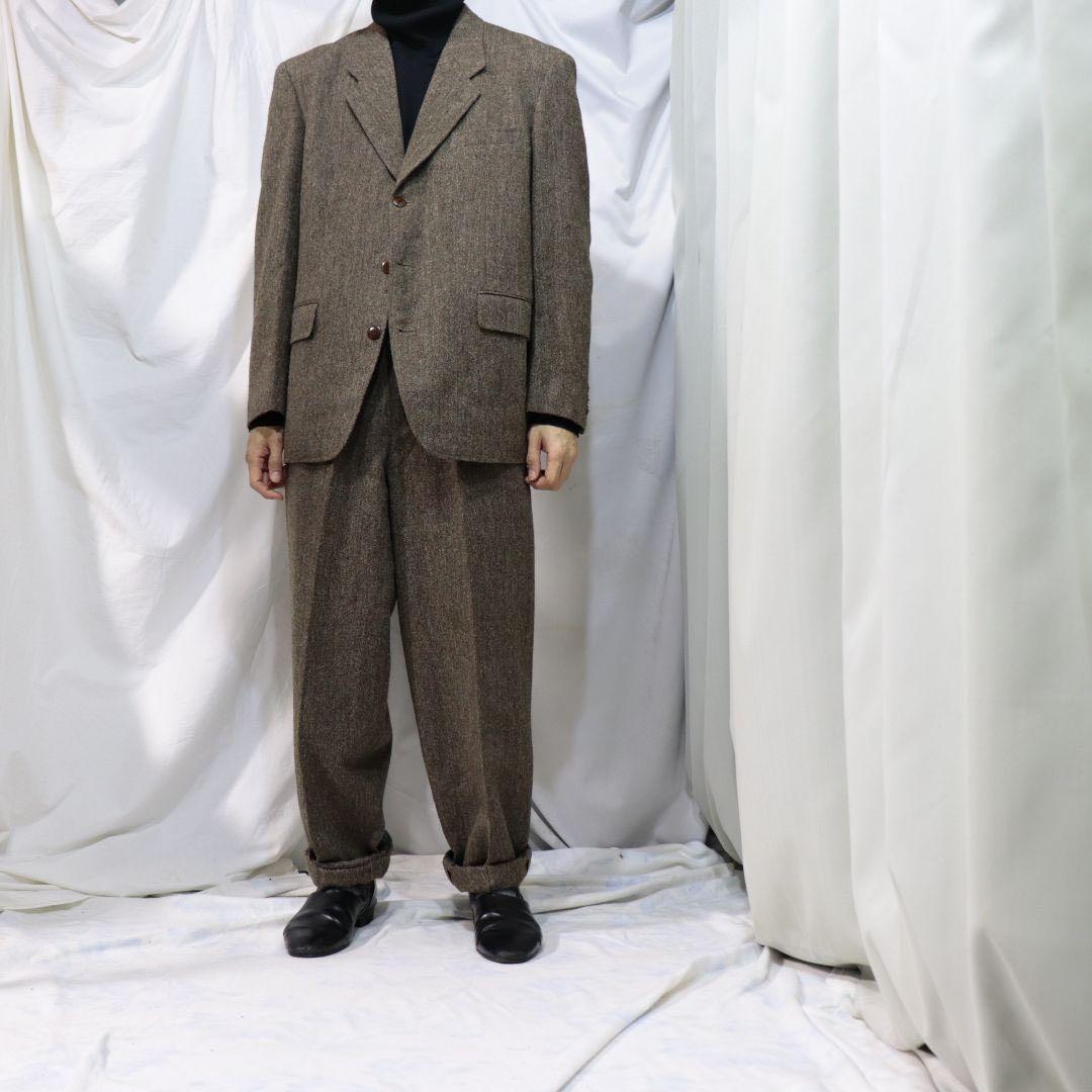80s desert ウール　セットアップスーツ　テーラードジャケット