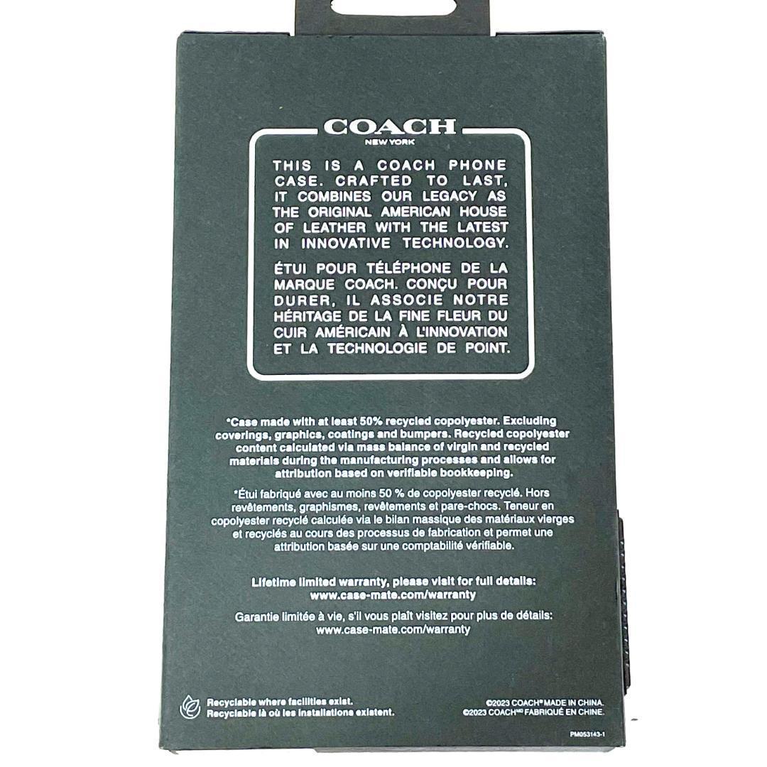 【日本未入荷！】Coach コーチ スマホケース iPhone15 手帳型 黒