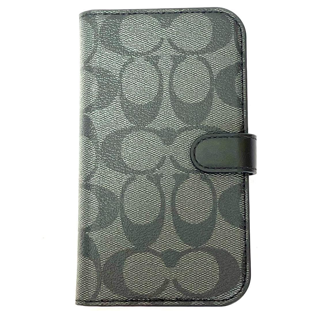 【日本未入荷！】Coach コーチ スマホケース iPhone15 手帳型 黒