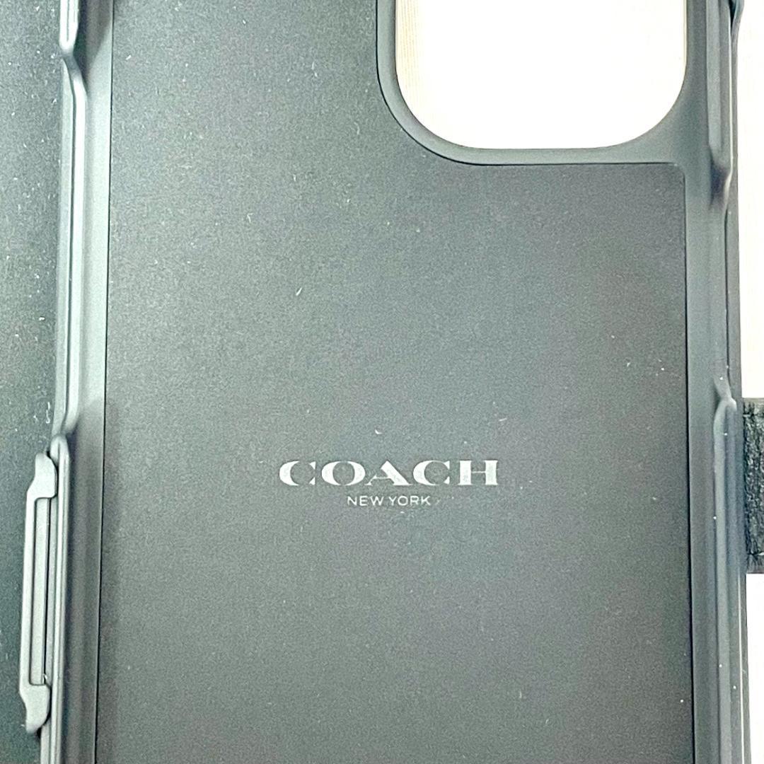 【日本未入荷！】Coach コーチ スマホケース iPhone15 手帳型 黒