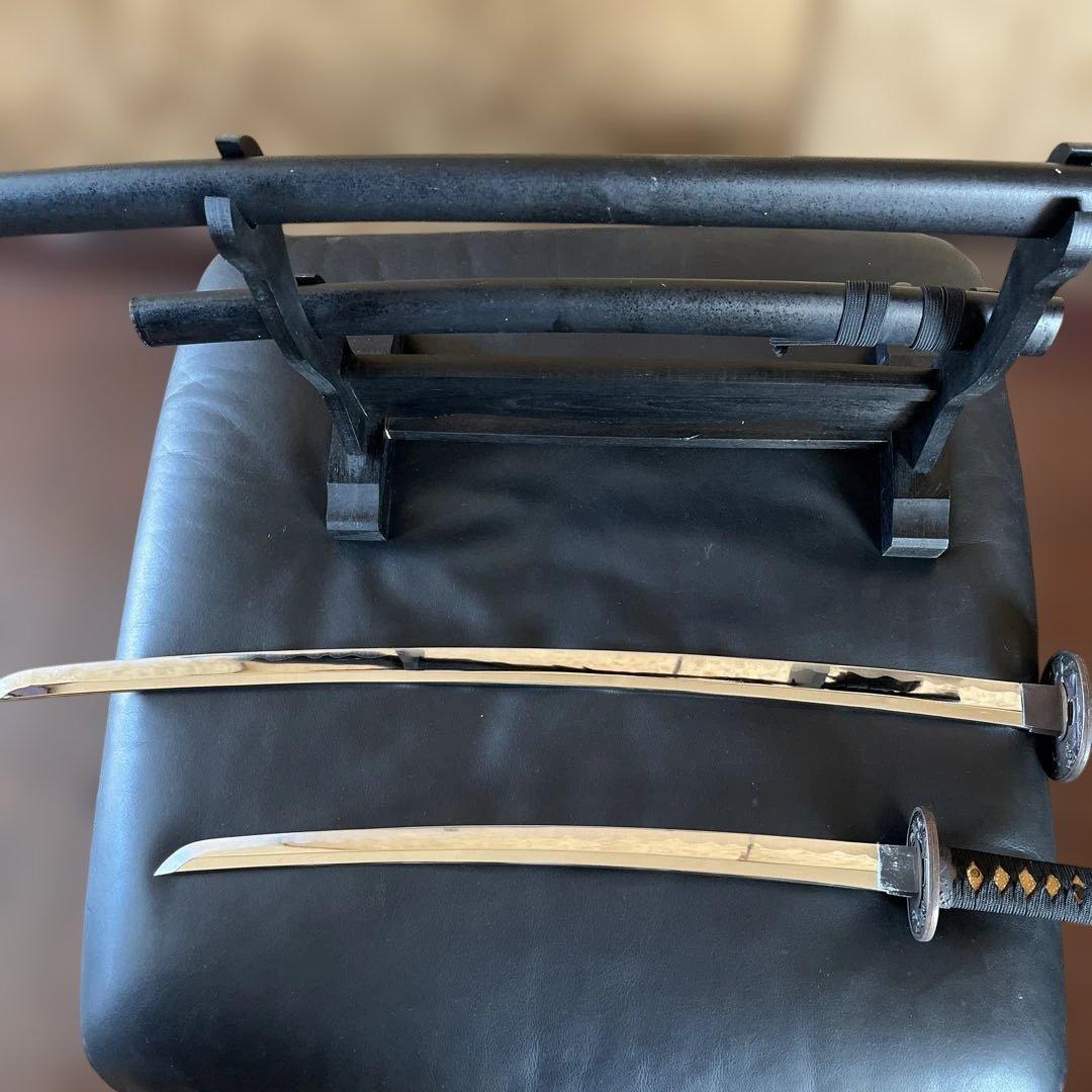 模擬刀　居合刀　2振　刀台付