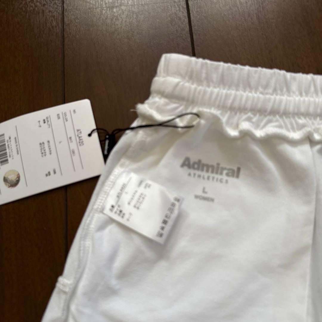 Admiral ホワイト プリーツスカート Lサイズ