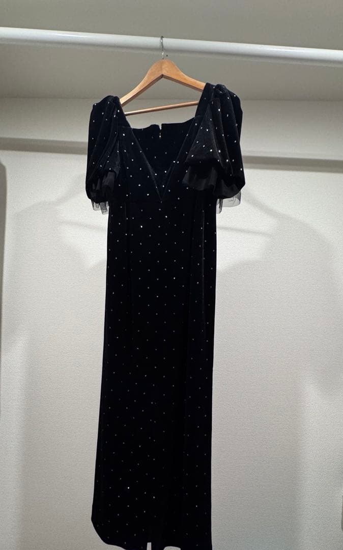 ワンピース Acka bijou dot velours dress