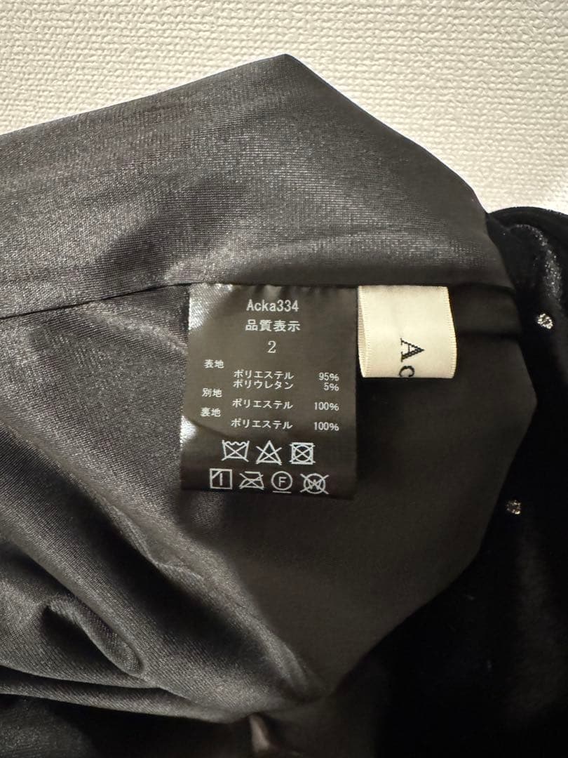 ワンピース Acka bijou dot velours dress