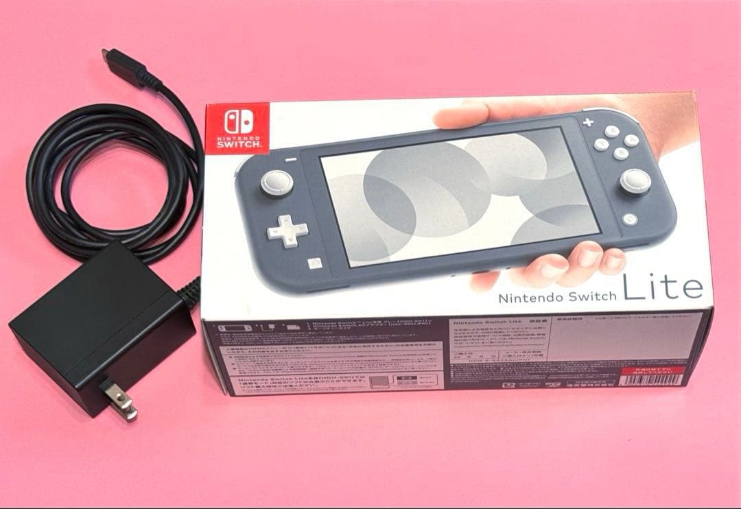 Nintendo Switch Lite グレー 本体 箱 充電器