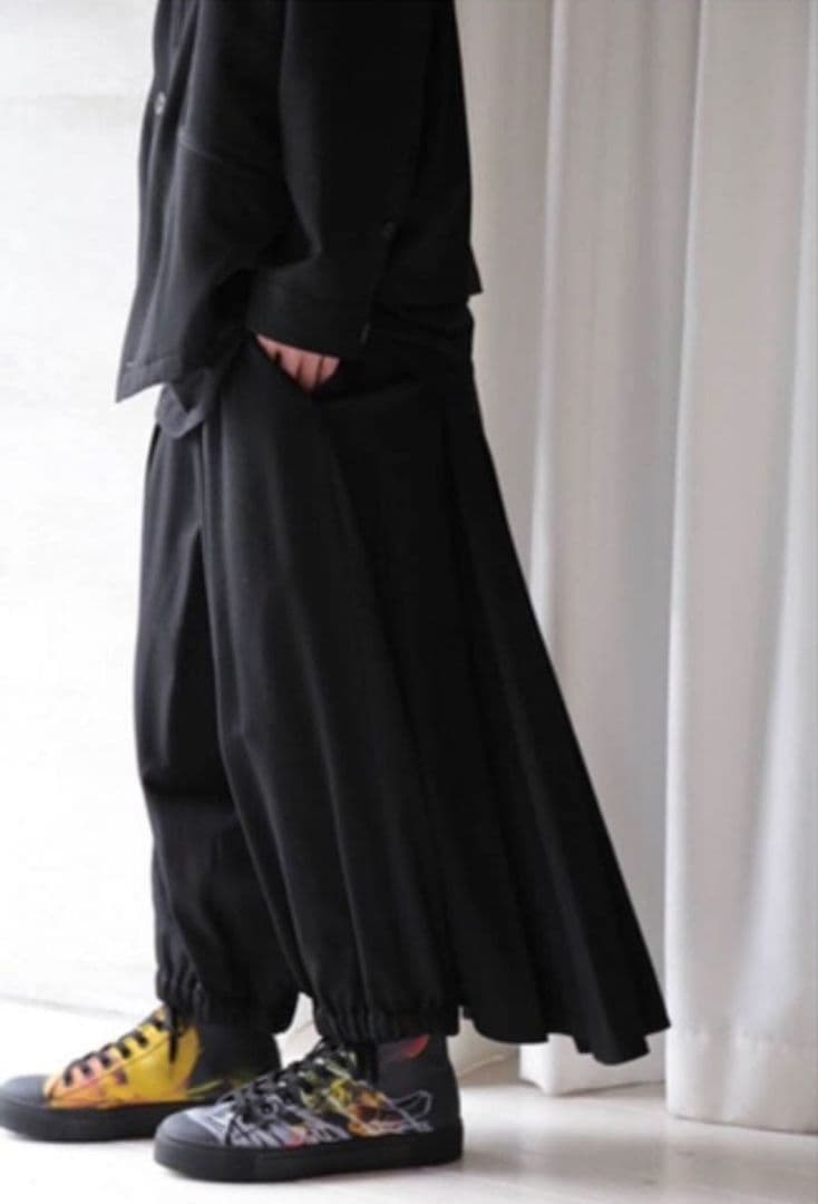 yohji yamamoto pour homme カラスパンツ19ss ギャバ