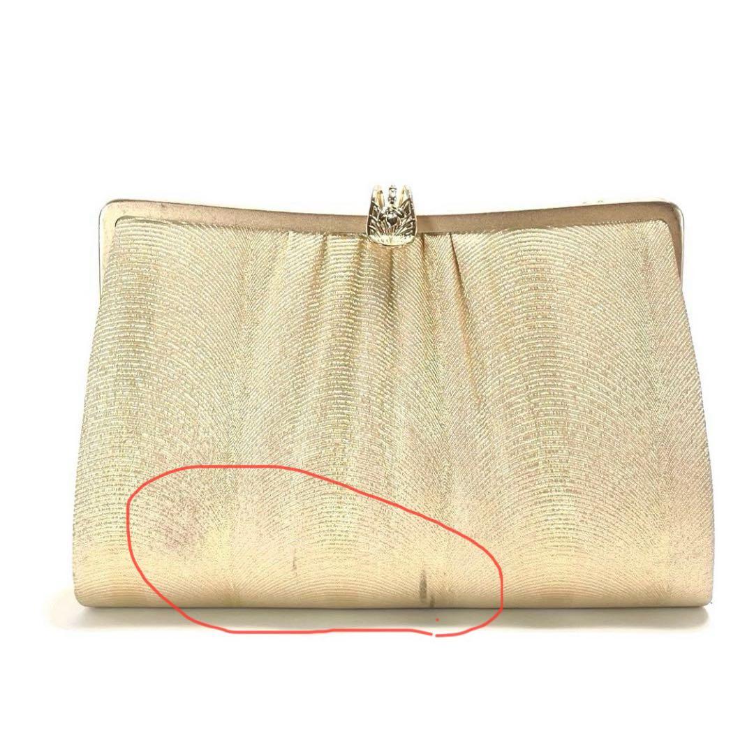 ⑥創作 御誂 和装用バッグ 草履 2点セット 和装履物 ゴールド系 レディース