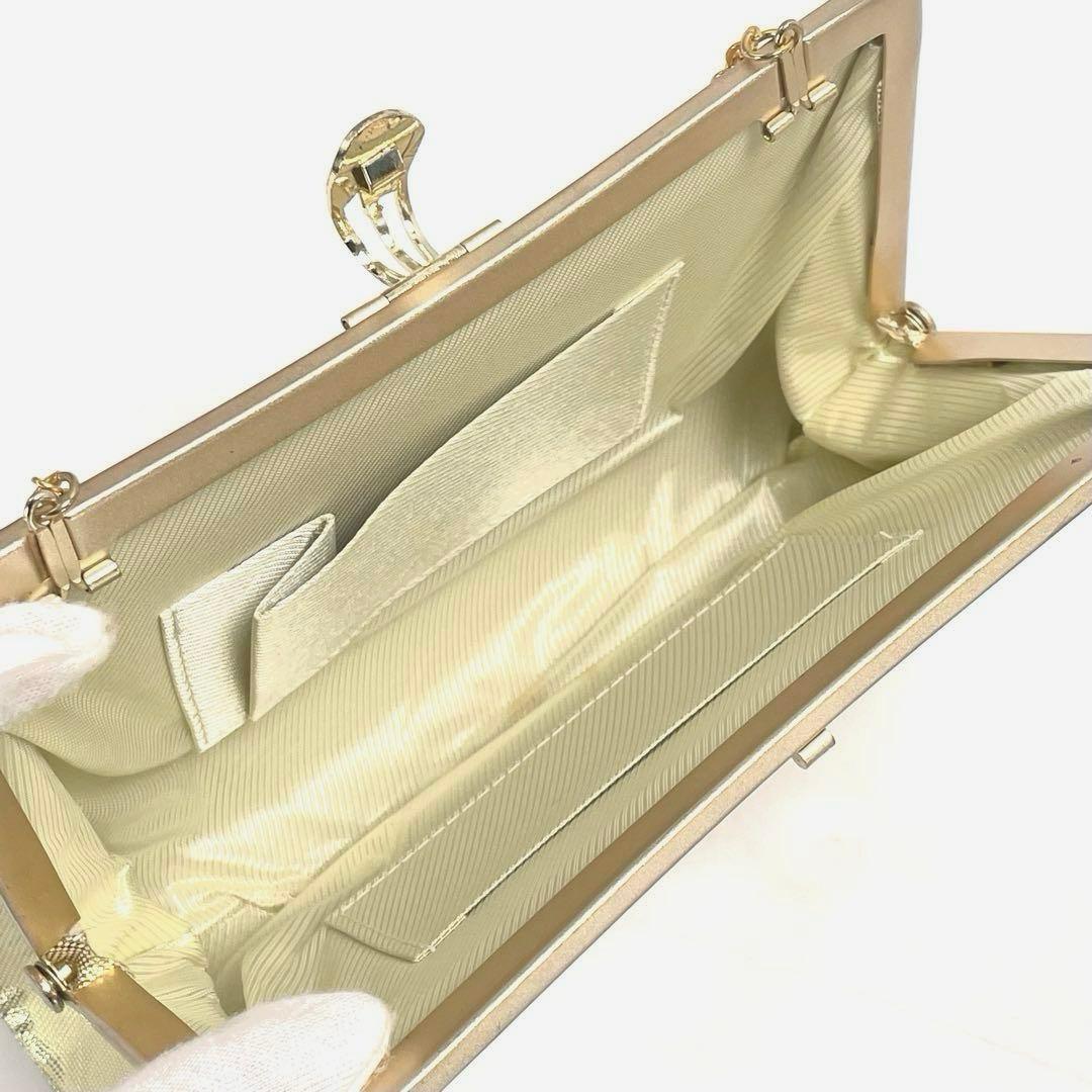 ⑥創作 御誂 和装用バッグ 草履 2点セット 和装履物 ゴールド系 レディース