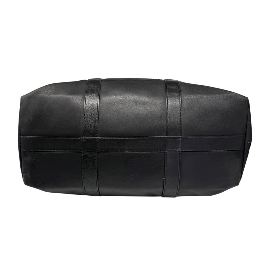 美品 COACH コーチ ボストンバッグ オールレザー 大容量 黒