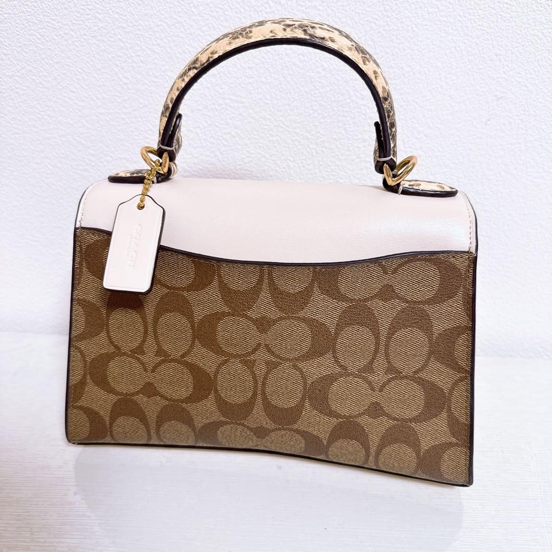 COACH 2way ショルダーバッグ パイソン