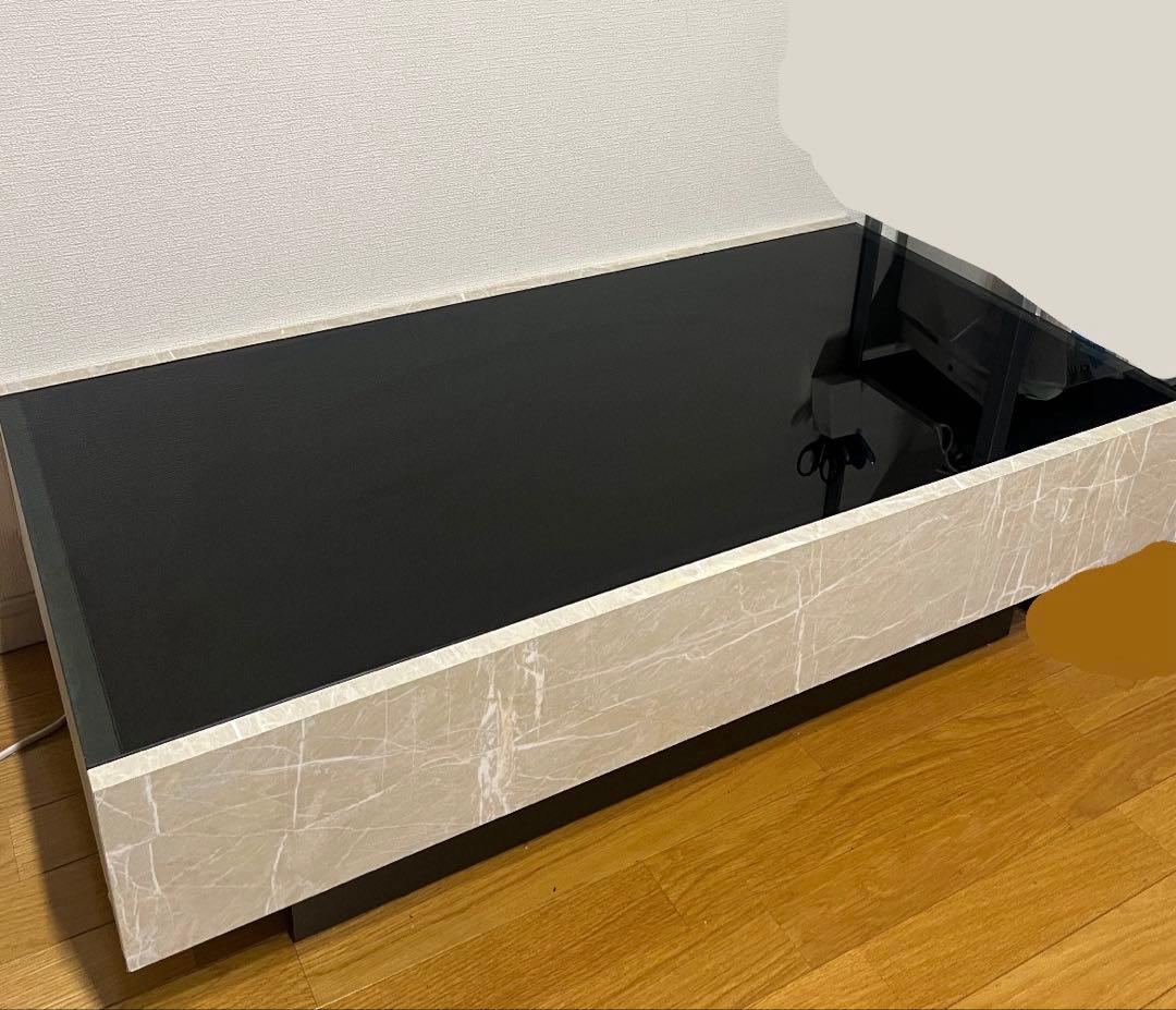 センターテーブル 大理石調 日本製