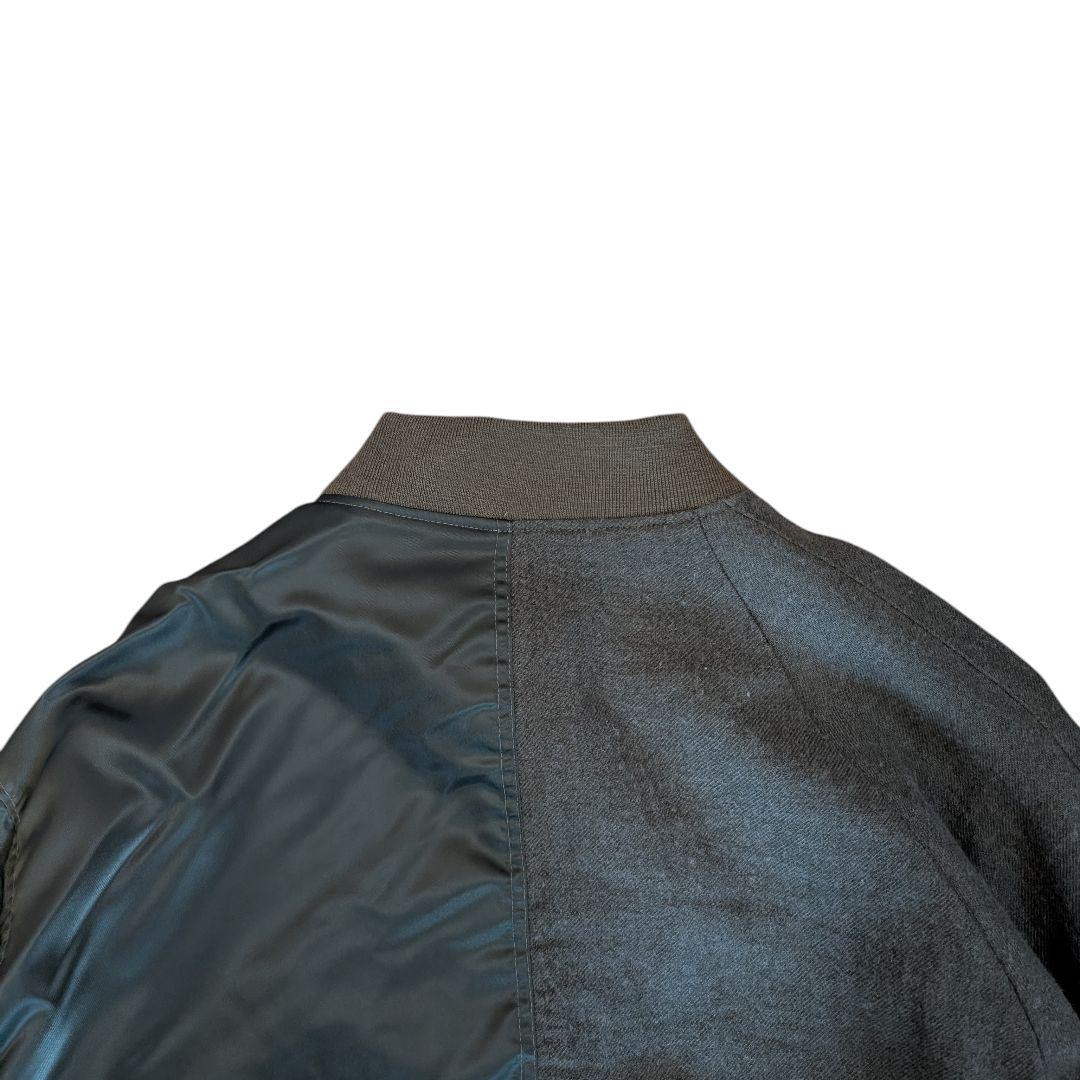 STOF ストフ 異素材 ドッキング MA1 フライトジャケット 二重人格 緑