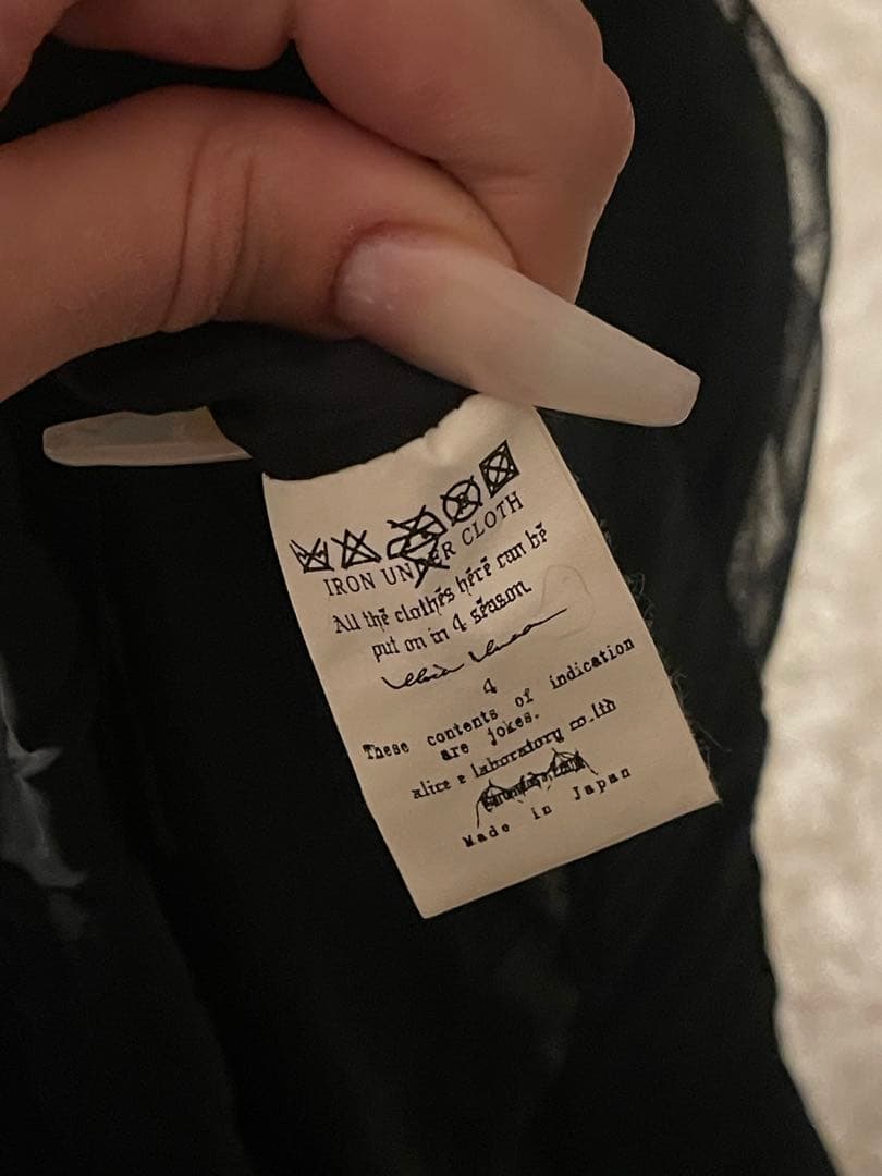 Alice auaa ブラックフリルミニスカート