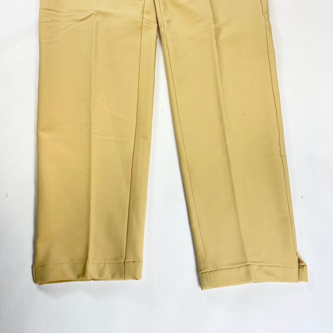 【美品】デサントゴルフ パンツ メンズウェア XL 裏起毛 ストレッチ ベージュ