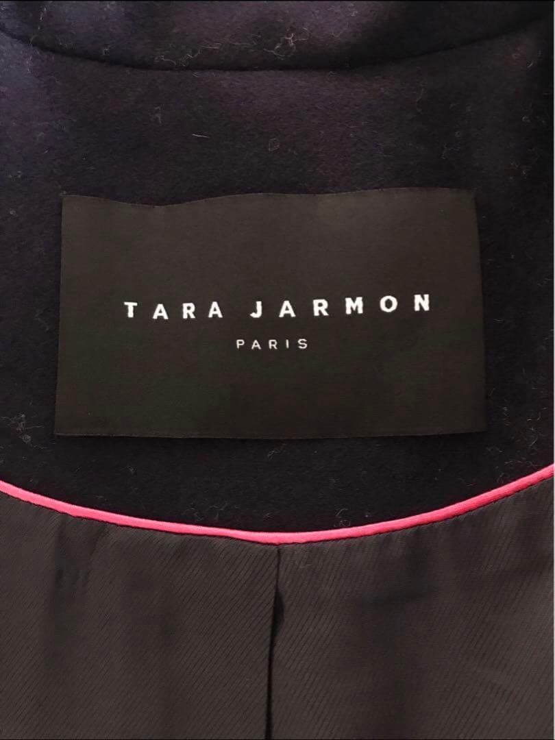 未使用に近い Tara Jarmon チェスターコート ネイビー