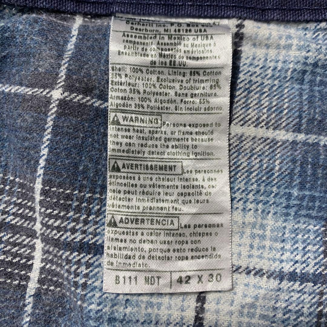 【42×30】カーハート　ジッパーフライ　ライナーブランケット　ペインターパンツ