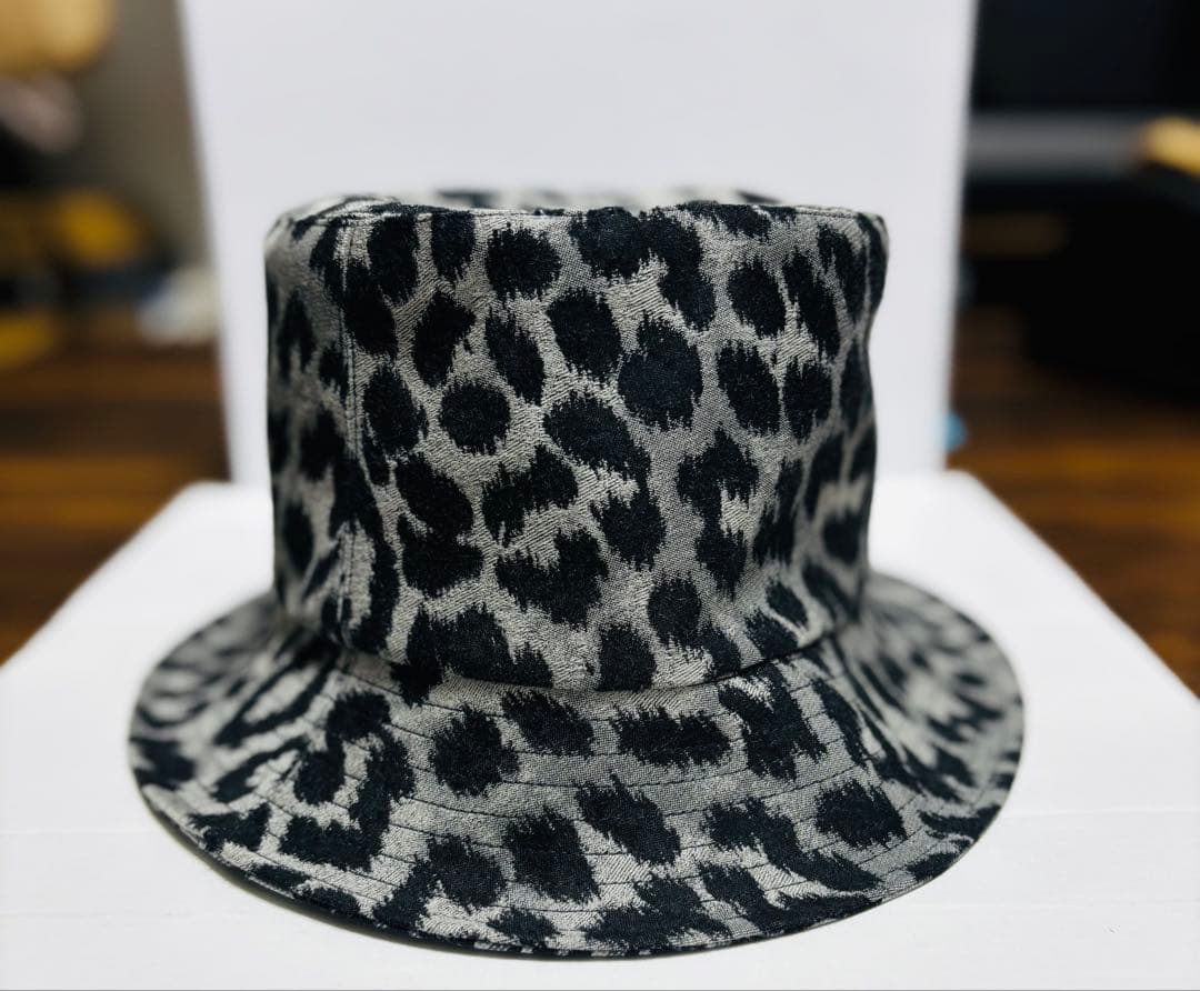 DIOR ディオールレオパードxオブリーク バケットハット 状態Ａ　男女兼用