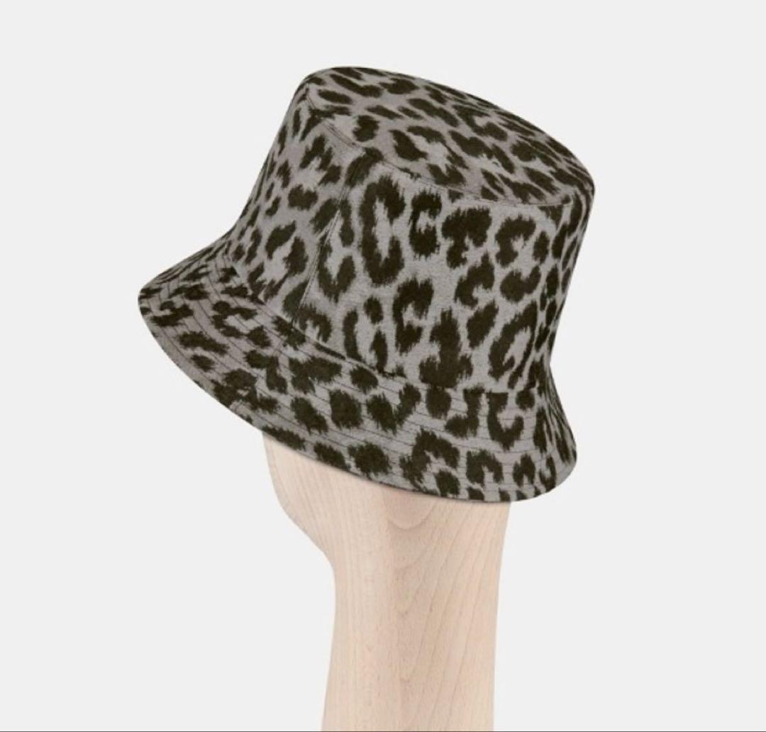 DIOR ディオールレオパードxオブリーク バケットハット 状態Ａ　男女兼用