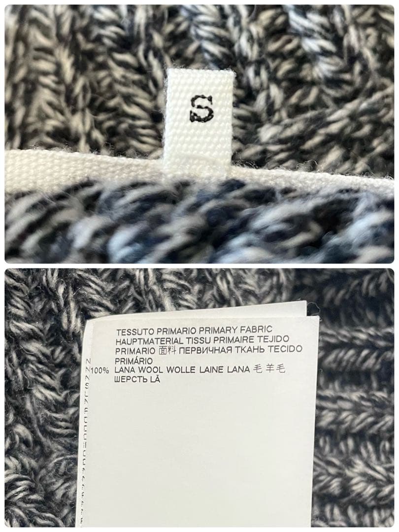 メゾンマルジェラ グレー ワイドニットベスト