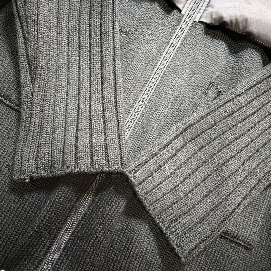 MISS J ミスジェイ ブルーフォックスファー ダウン×ニットコート 38