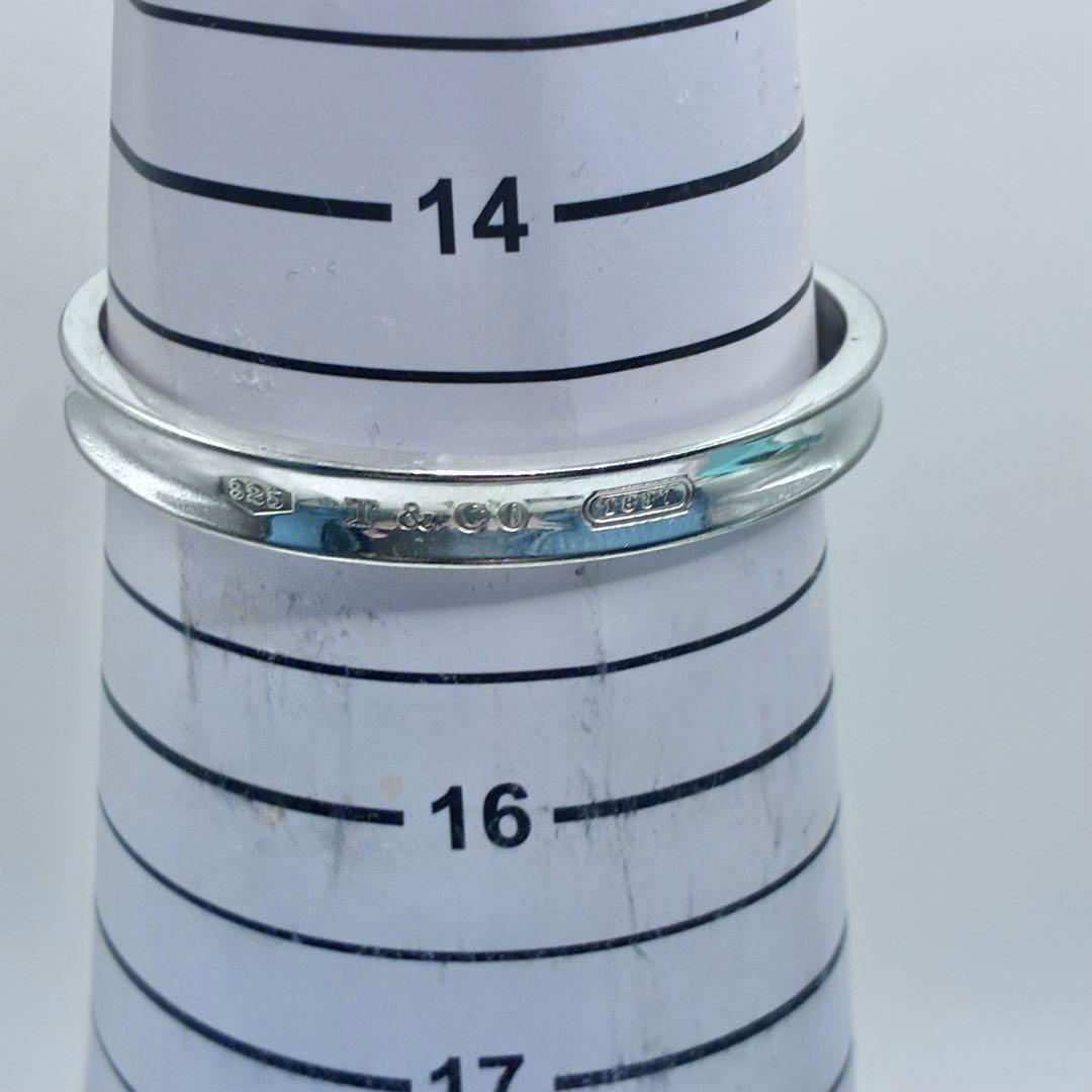 ティファニー　1837　ナロー　カフ　バングル　スリム　シルバー　腕周り15cm