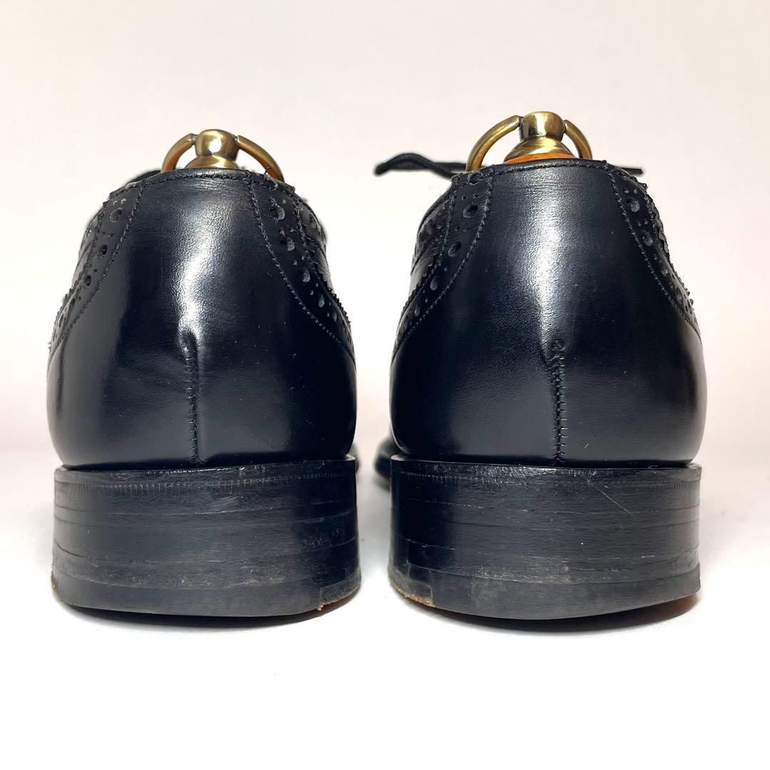 REGAL リーガル ブリティッシュコレクション ブラック セミブローグ 革靴