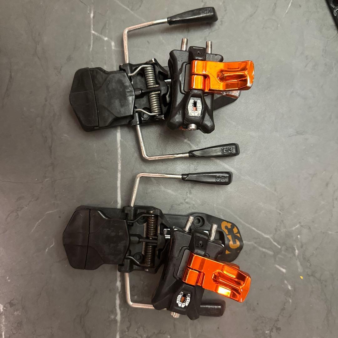 G3 ビンディング オレンジ/黒 クリンチ付き