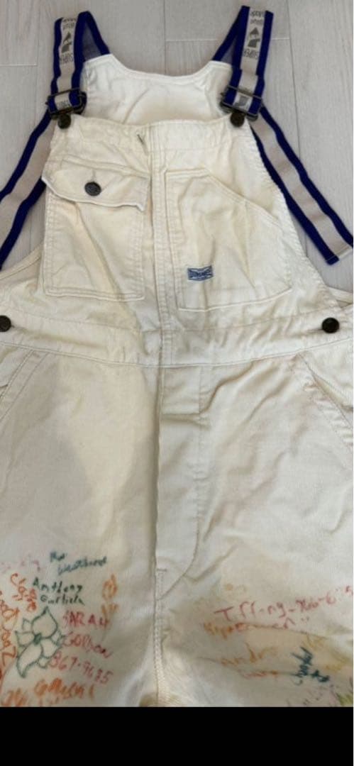 DENIM DUNGAREE カラフルラクガキコーデュロイオーバーオール