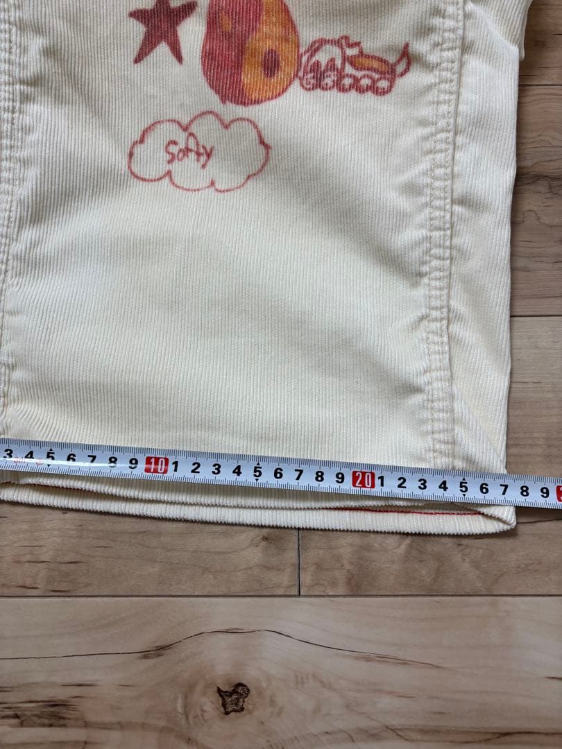 DENIM DUNGAREE カラフルラクガキコーデュロイオーバーオール