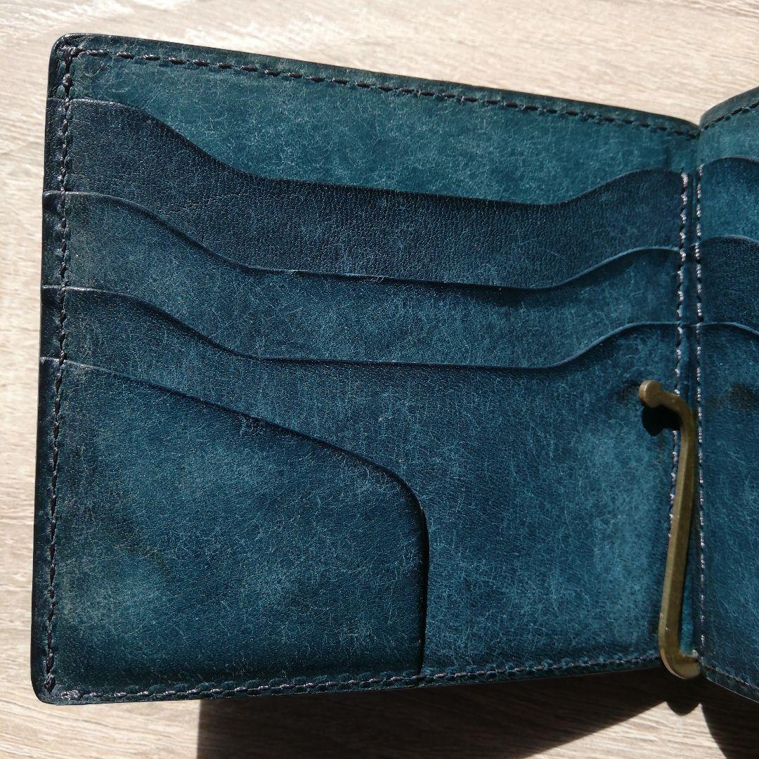 HIS-FACTORY　小銭入れ付きマネークリップ　フェルマーレ　プエブロレザー