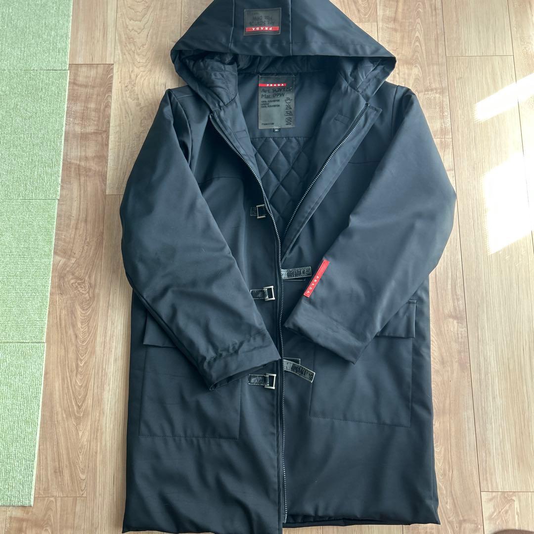 プラダ プラダスポーツ ヴィンテージ ナイロン ダッフルコート XLサイズ