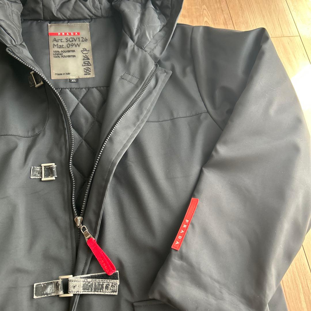 プラダ プラダスポーツ ヴィンテージ ナイロン ダッフルコート XLサイズ
