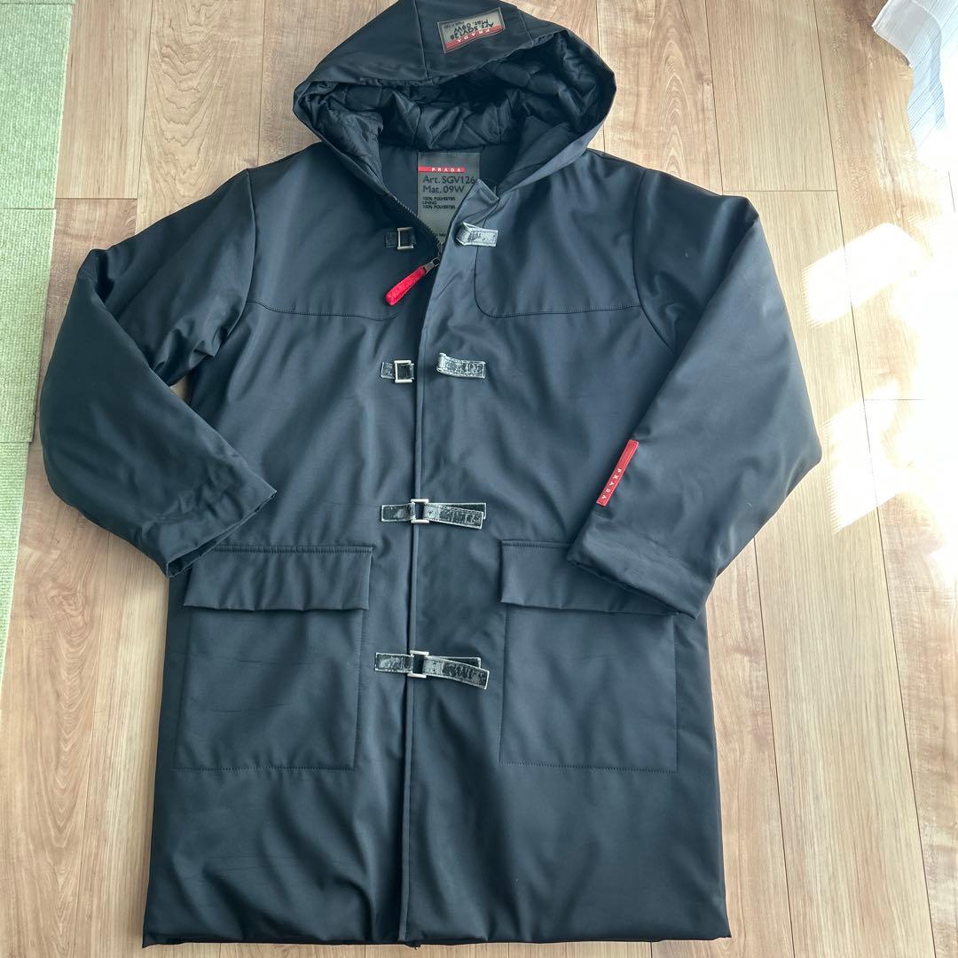 プラダ プラダスポーツ ヴィンテージ ナイロン ダッフルコート XLサイズ